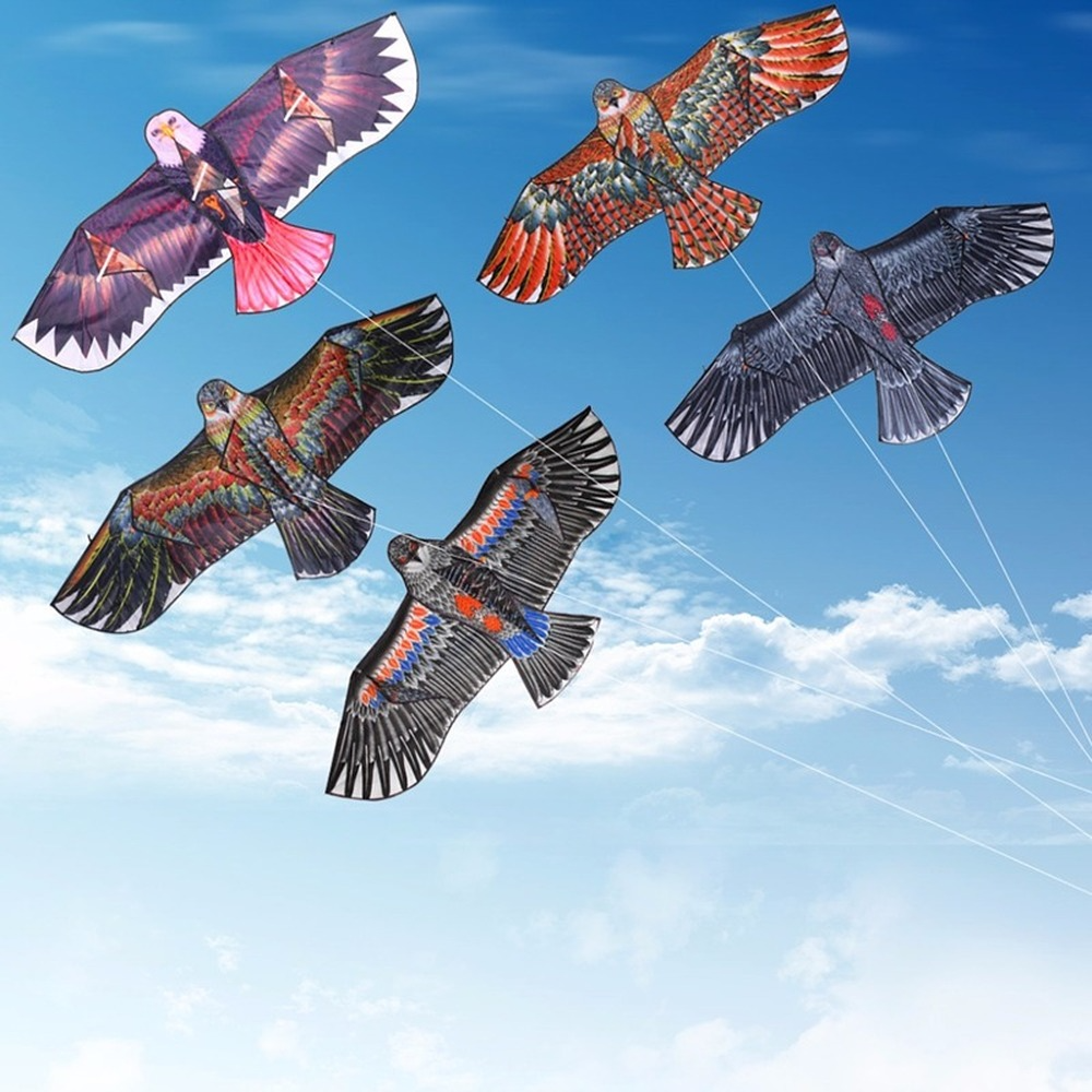 Kids Outdoor Play Area - Flat Eagle Kite with 30 Meter