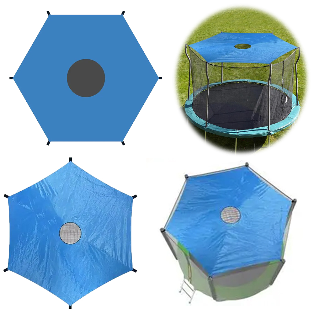 Kids Outdoor Play Area - 6/8/10ft Trampoline Shade Cover Waterproof Trampolines