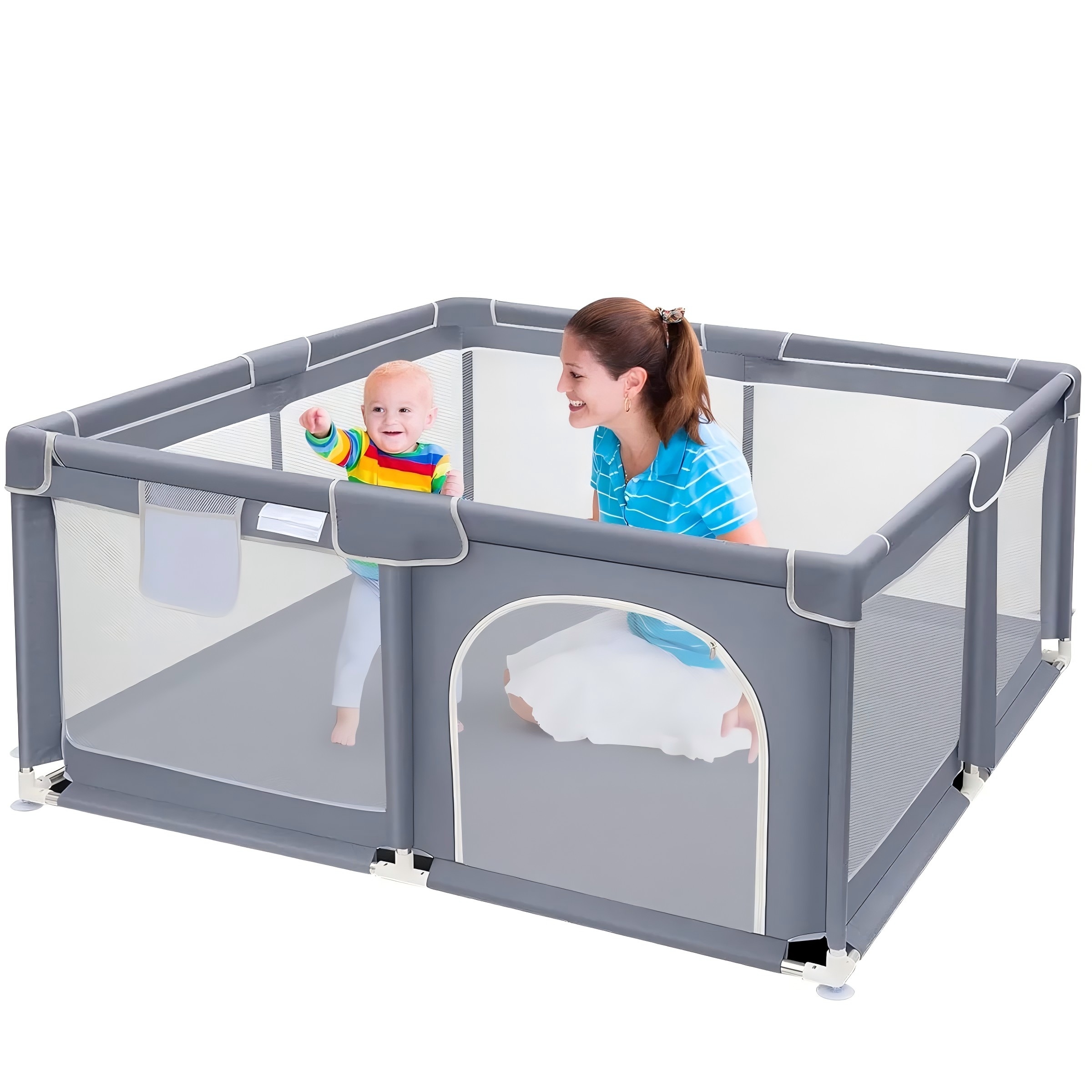 Kids Outdoor Play Area - Baby Playpen, Extra Large Play Yard