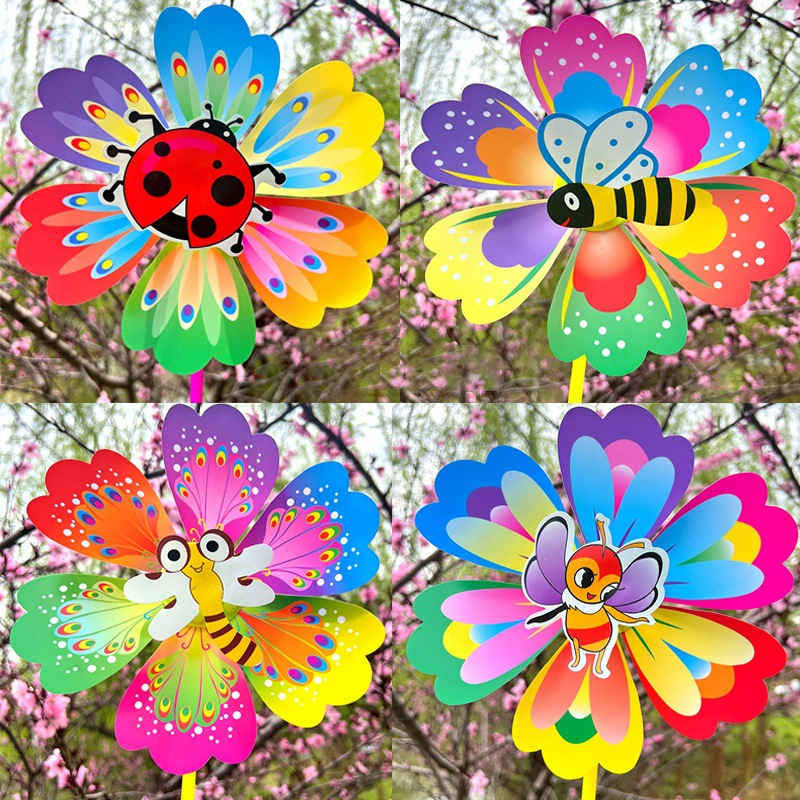 Kids Outdoor Play Area - 1Pcs Cartoon Flower Shaped Insect Handheld