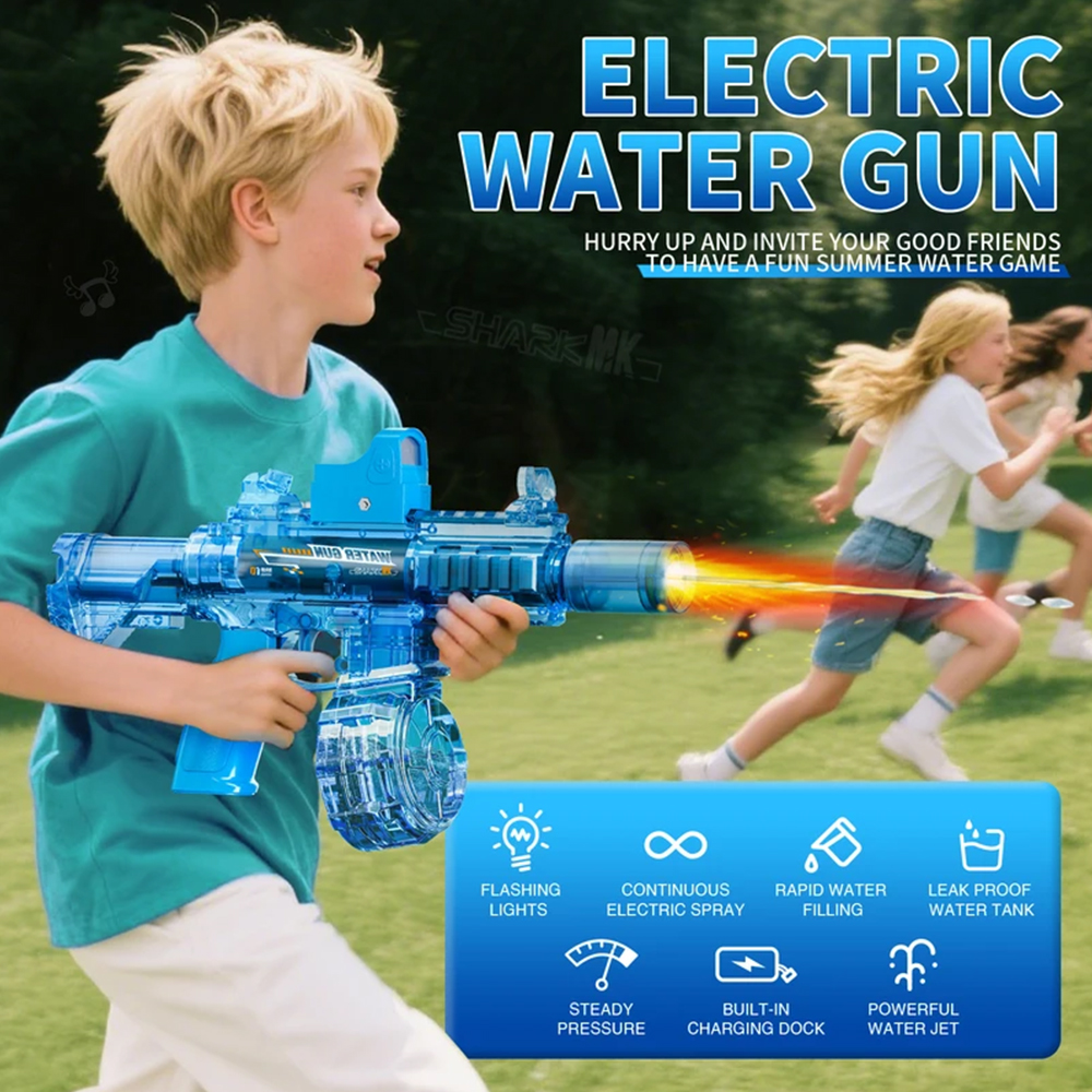Kids Outdoor Play Area - High Pressure Electric Water Gun Toys