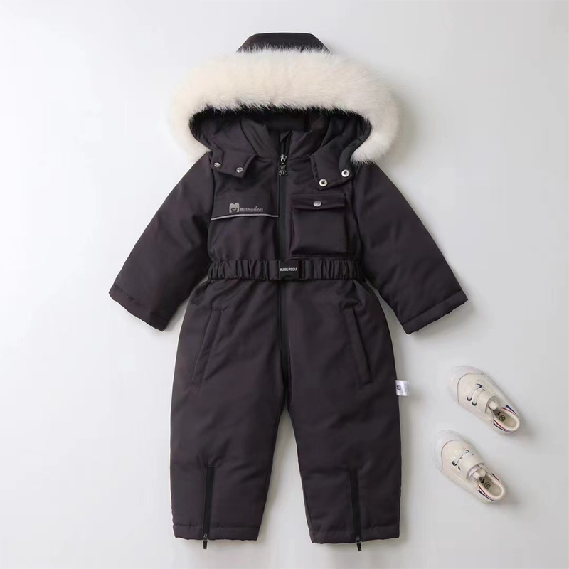 Kids Outdoor Jumpsuit - -30 Degree Children Winter Jumpsuit Thicken