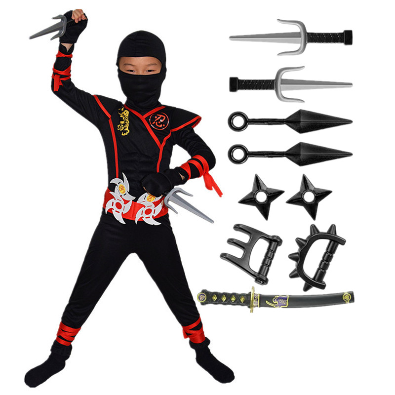 Kids Outdoor Ninja Warrior Course - 3-12Y Ninja Costume Kids, Boys Ninja