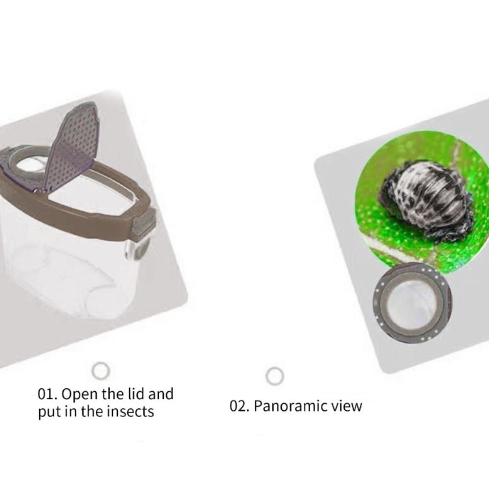 Kids Outdoor Tools - Double Magnifier Bug Viewer Plastic Kid