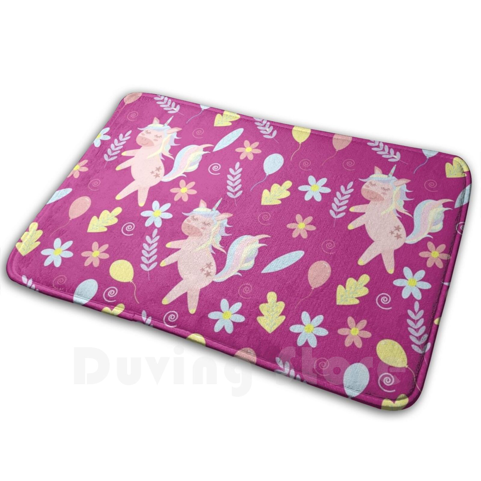 Dancing Unicorn Pattern On Bri - Kids Outdoor Floor Cushions reseña y precio
