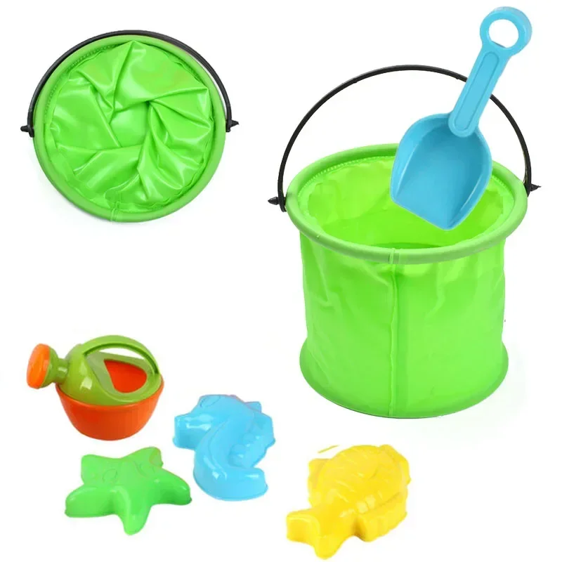 Beach Sand Bucket Toy  Collaps - Kids Outdoor Play Area reseña y precio