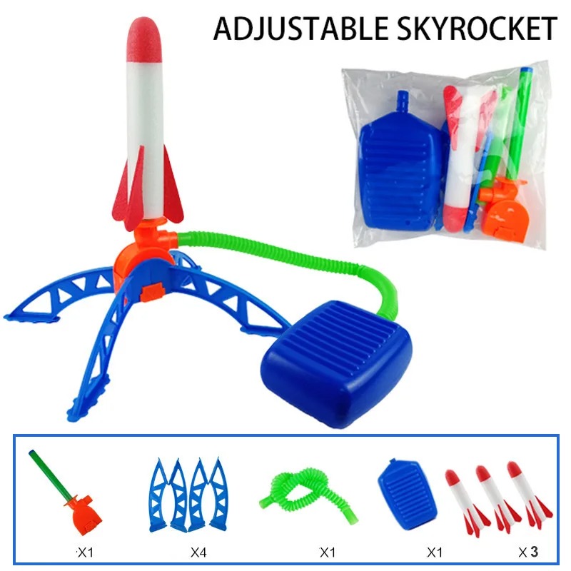 Air Rocket Foot Pump Launcher  - Kids Outdoor Jumpsuit reseña y precio