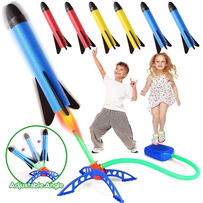 Air Rocket Foot Pump Launcher  - Kids Outdoor Jumpsuit reseña y precio
