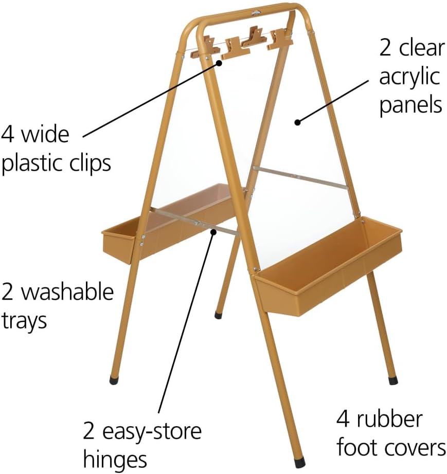 2-Way Indoor/Outdoor Acrylic P - Kids Outdoor Easel reseña y precio