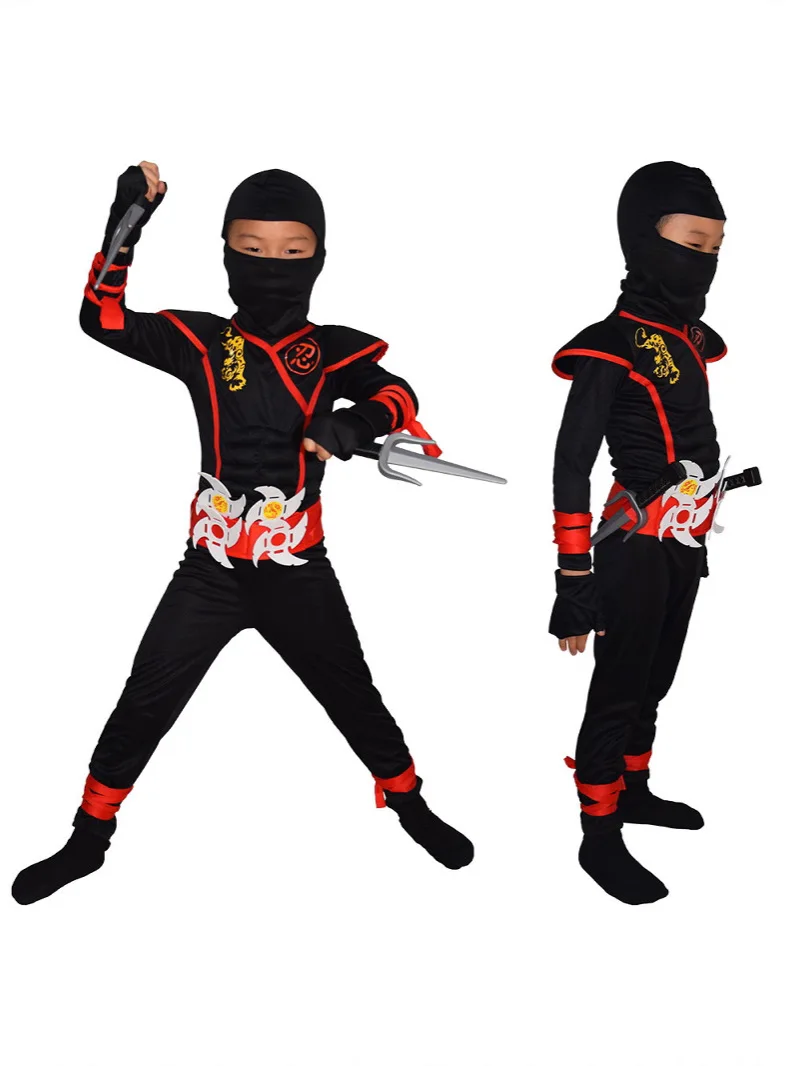 New Red Ninja Costume Boy Hall - Kids Outdoor Ninja Warrior Course reseña y precio