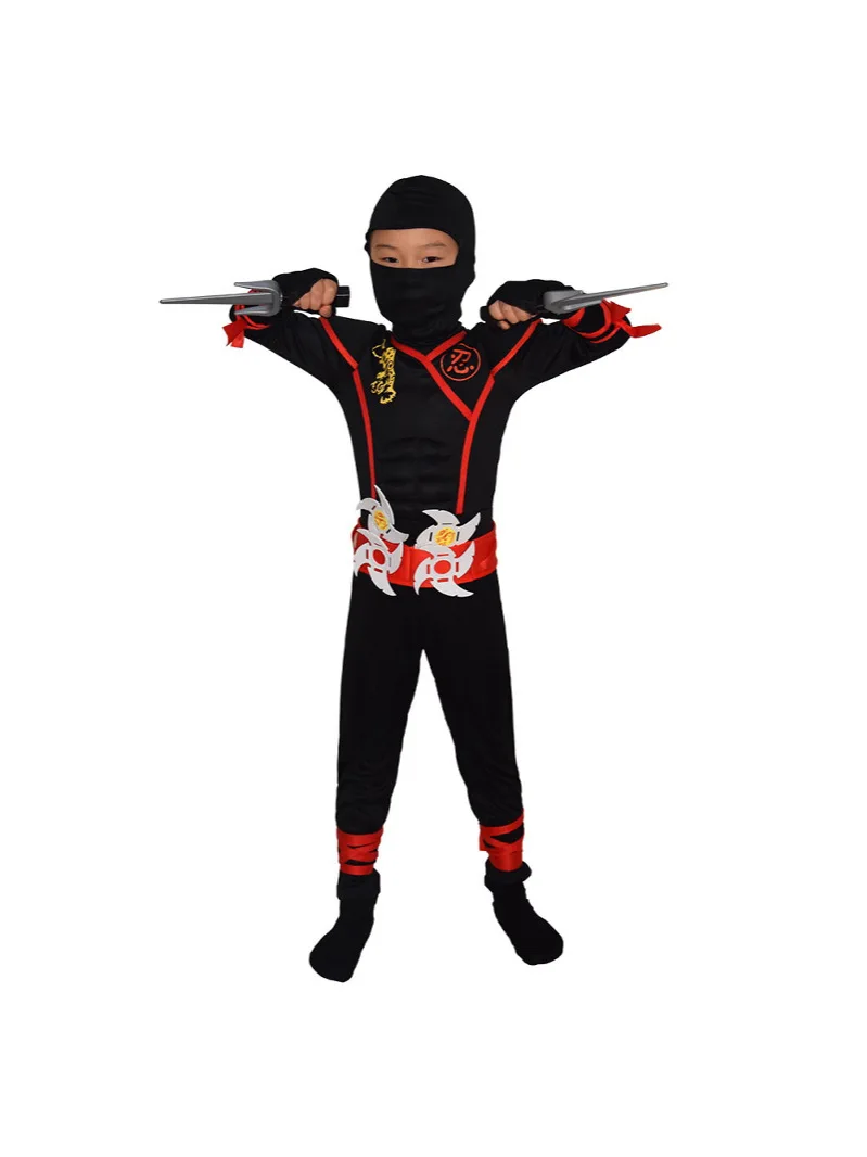 New Red Ninja Costume Boy Hall - Kids Outdoor Ninja Warrior Course reseña y precio