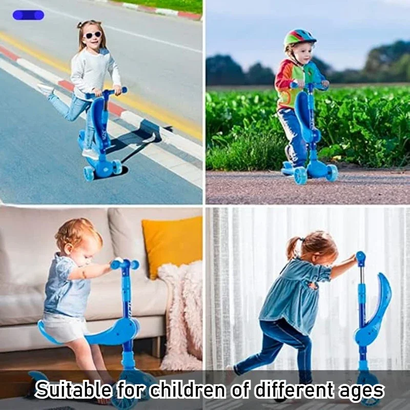 2-in-1 Kids Kick Scooter with  - Kids Outdoor Ride On reseña y precio