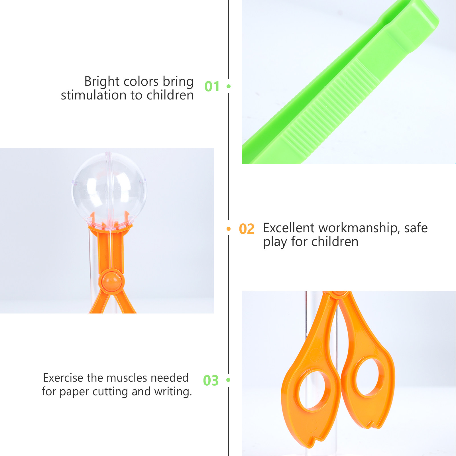 3 Pcs Tweezers Scooper Scissor - Kids Outdoor Tools reseña y precio