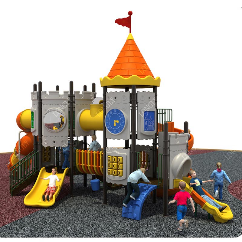 Castle Style Kids Slide for Ou - Kids Outdoor Playground reseña y precio