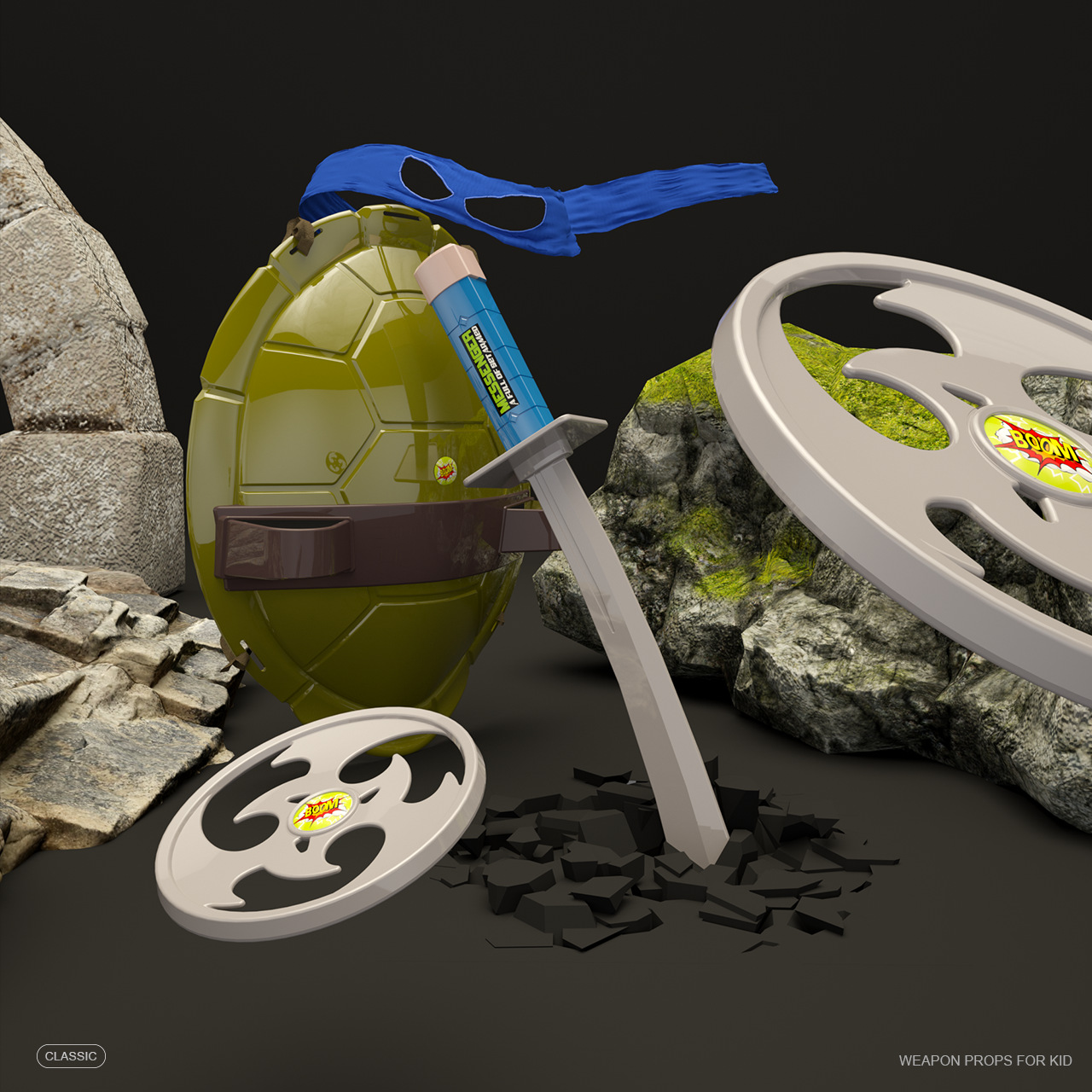 New Children Mutant Ninja Turt - Kids Outdoor Ninja Warrior Course reseña y precio