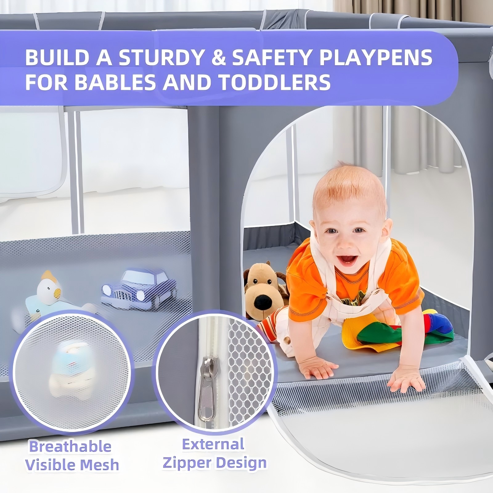 Baby Playpen, Extra Large Play - Kids Outdoor Play Area reseña y precio