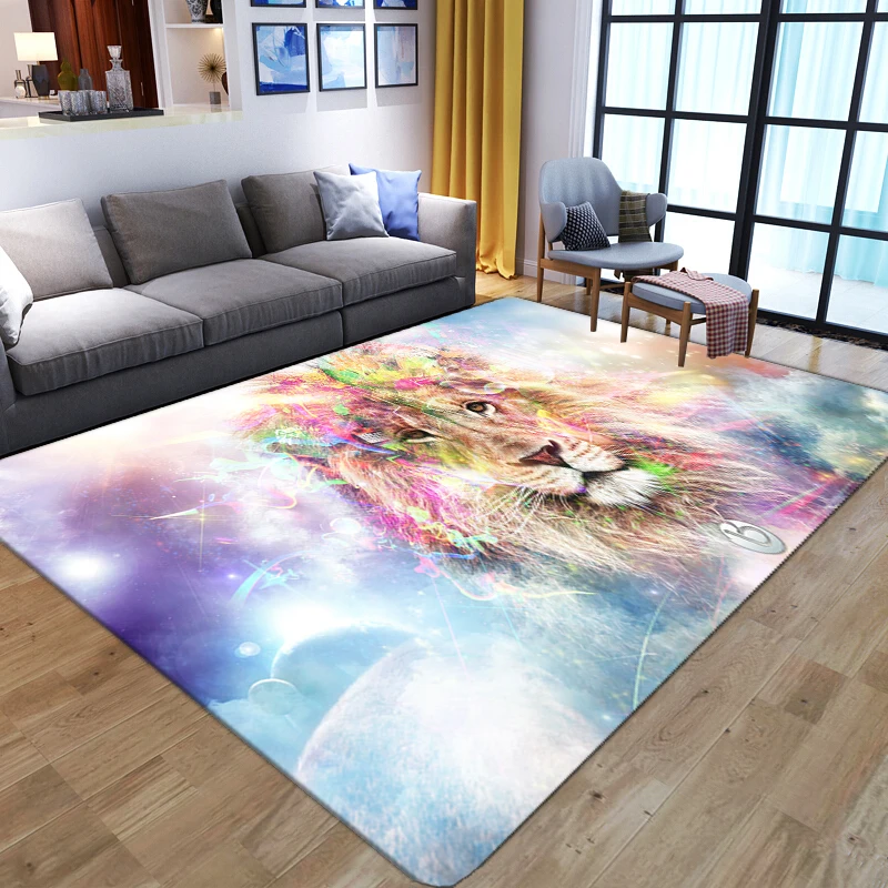 Cartoon Animal Lion 3D Carpets - Kids Outdoor Floor Cushions reseña y precio