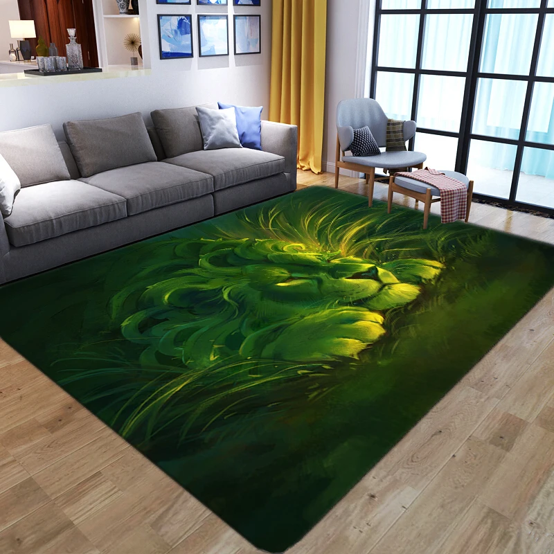 Cartoon Animal Lion 3D Carpets - Kids Outdoor Floor Cushions reseña y precio