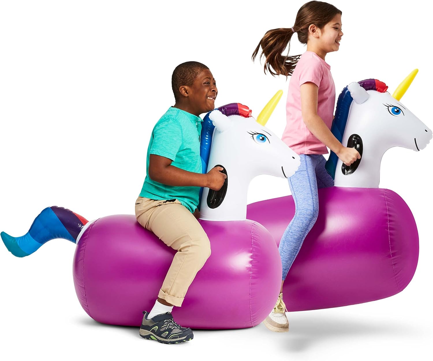 Inflatable Unicorn Ride-On Bou - Kids Outdoor Ride On reseña y precio