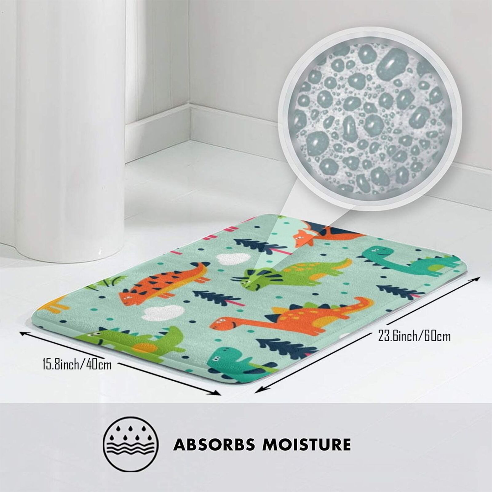 Dino Pattern 2 Soft Non-Slip M - Kids Outdoor Floor Cushions reseña y precio
