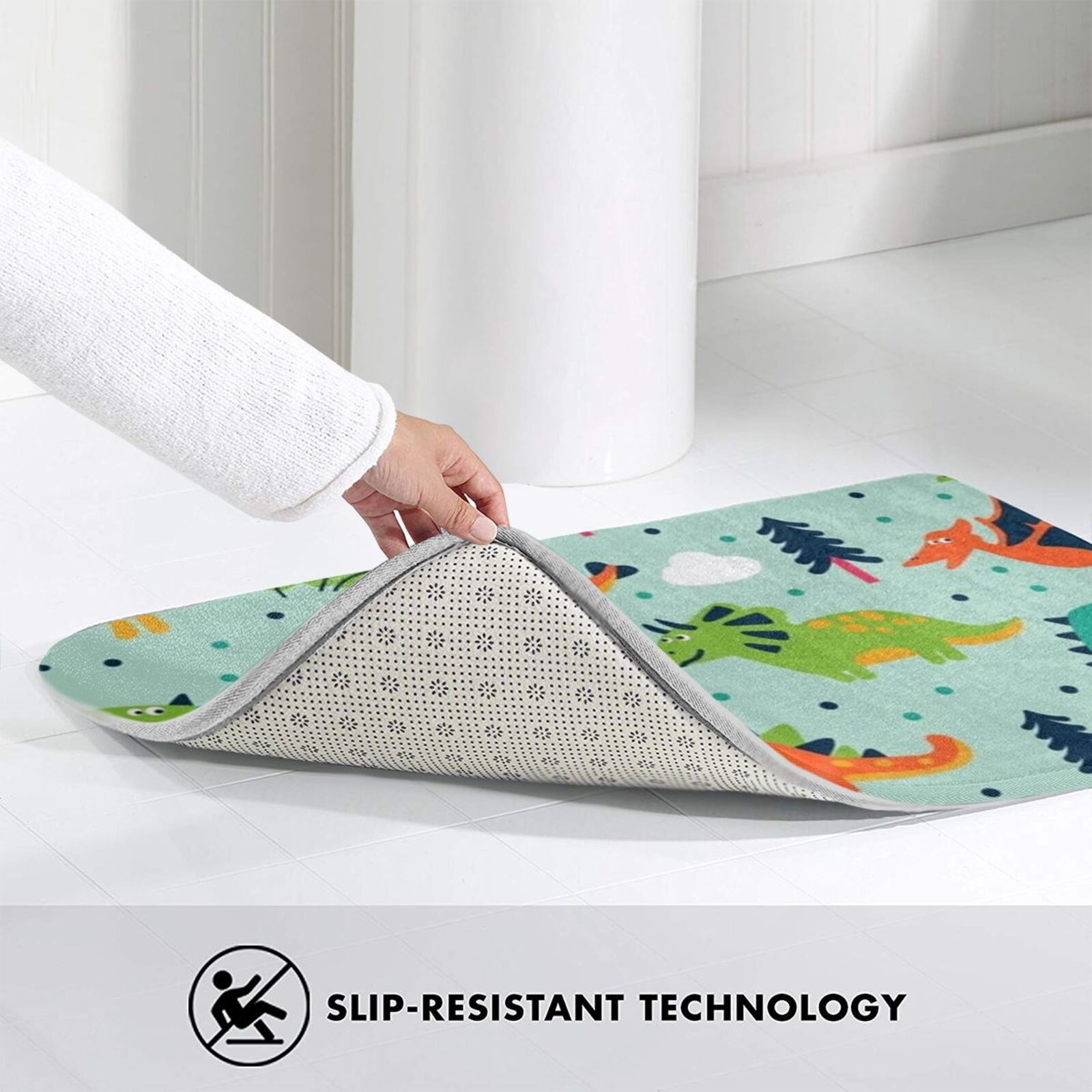 Dino Pattern 2 Soft Non-Slip M - Kids Outdoor Floor Cushions reseña y precio