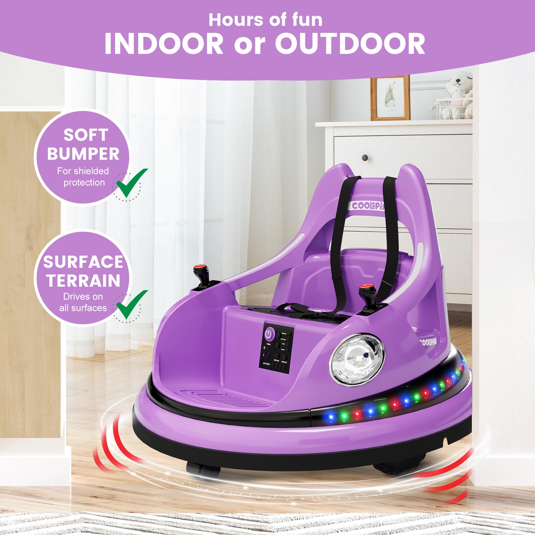 12V Kids Electric Bumper Car B - Kids Outdoor Ride On reseña y precio