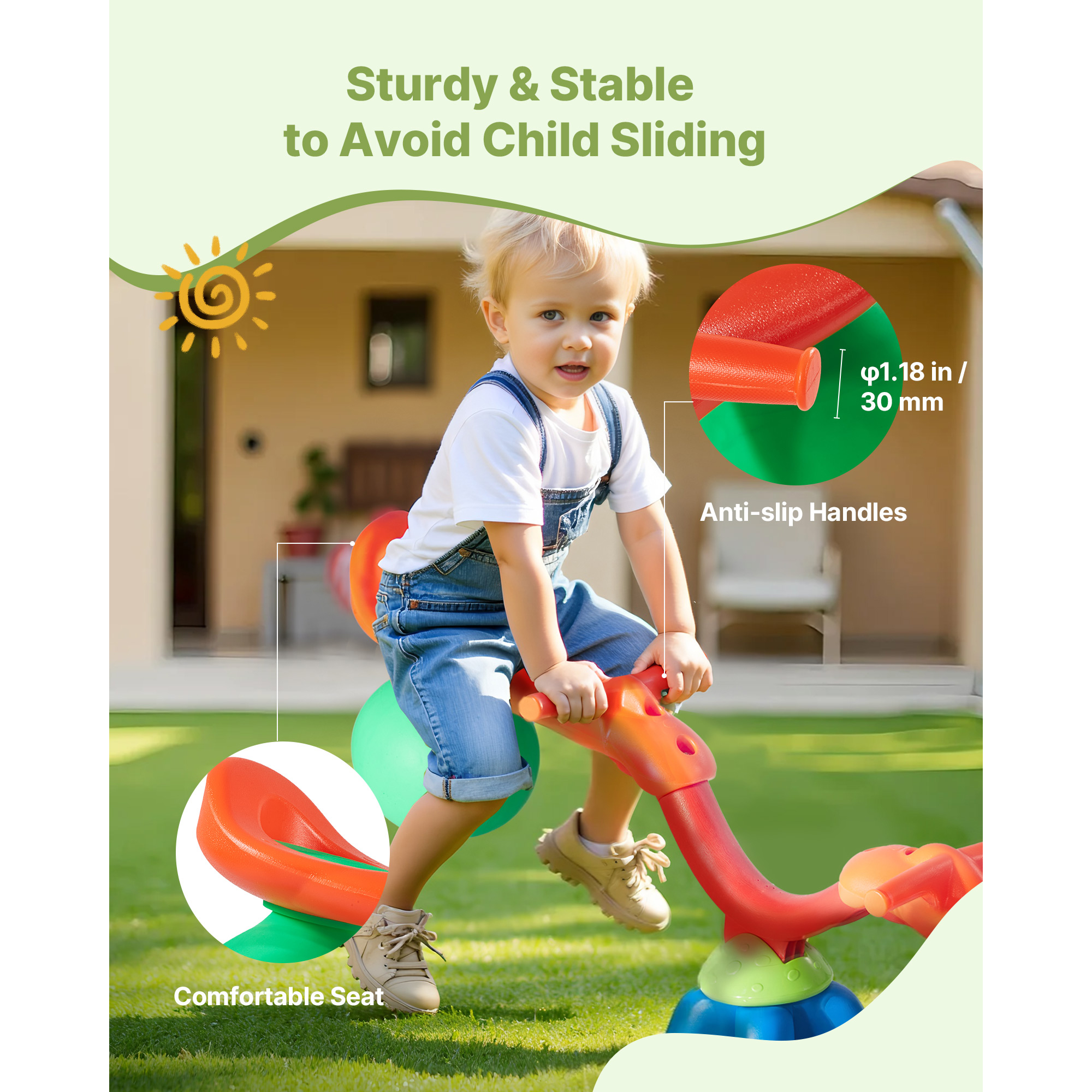 SucceBuy Kids Seesaw 55Lbs per - Kids Outdoor Playground reseña y precio