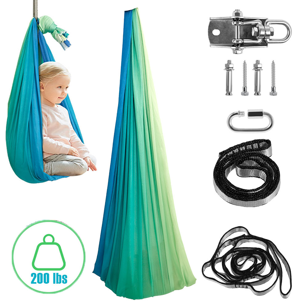 Kids Sensory Swings Double Lay - Kids Outdoor Swing And Slide reseña y precio