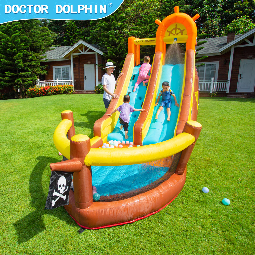 Doctor Dolphin Pirate Ship Out - Kids Outdoor Playground reseña y precio