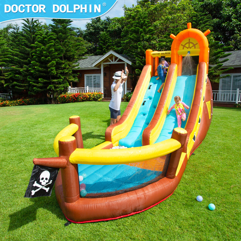 Doctor Dolphin Pirate Ship Out - Kids Outdoor Playground reseña y precio