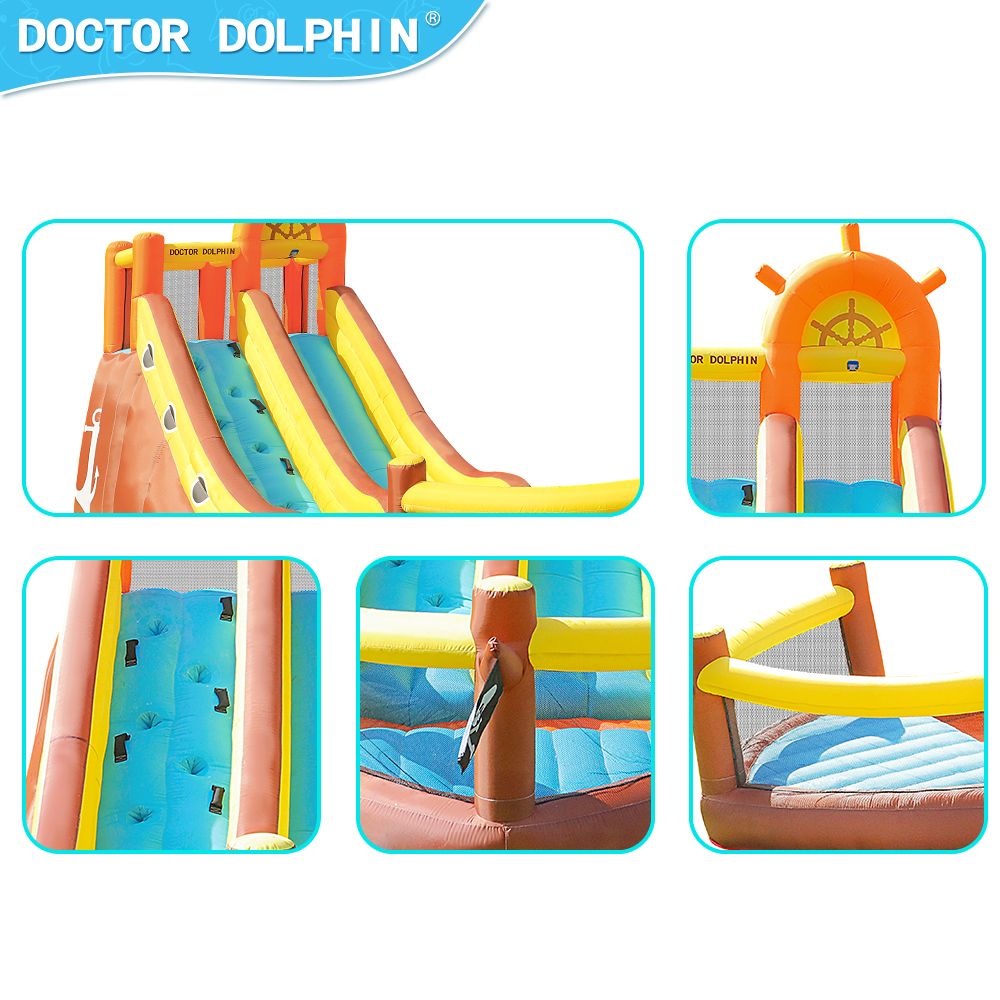 Doctor Dolphin Pirate Ship Out - Kids Outdoor Playground reseña y precio