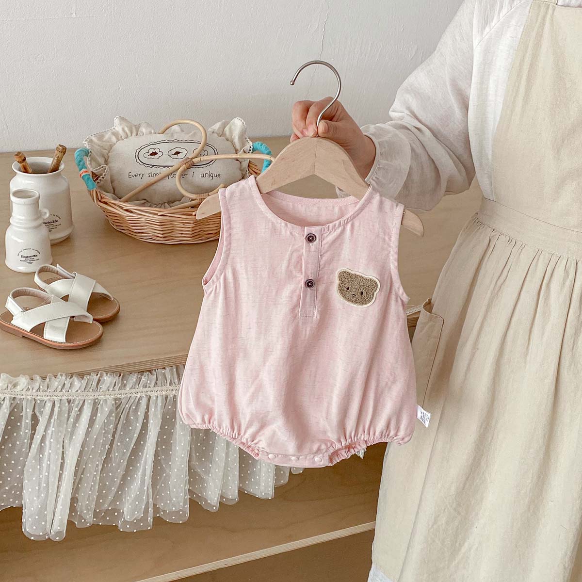 Baby Summer Bear Thin Sleevele - Kids Outdoor Jumpsuit reseña y precio