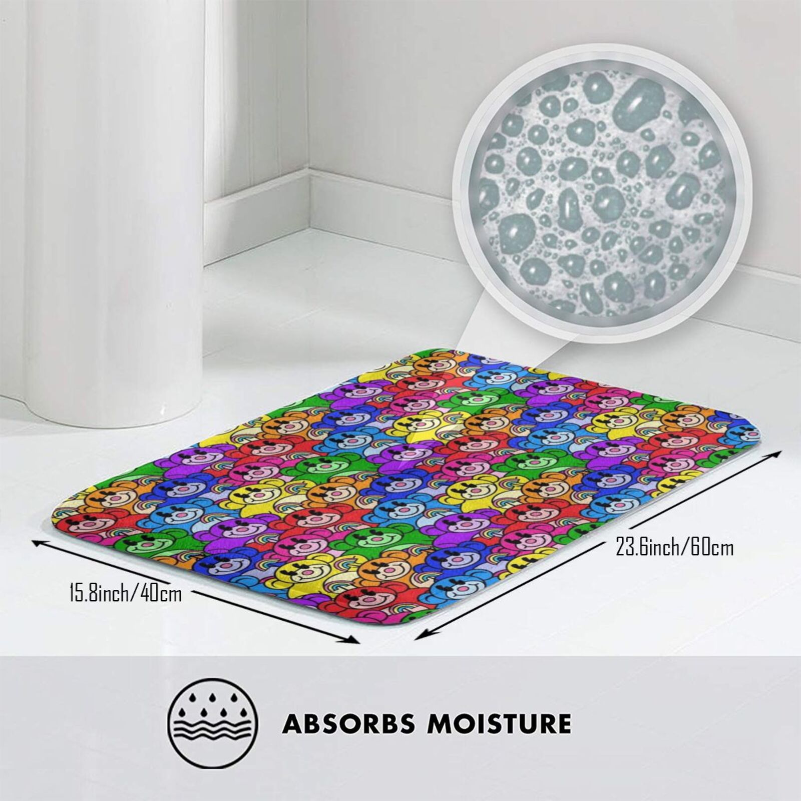 Rainbow Monkeys Carpet Mat Rug - Kids Outdoor Floor Cushions reseña y precio