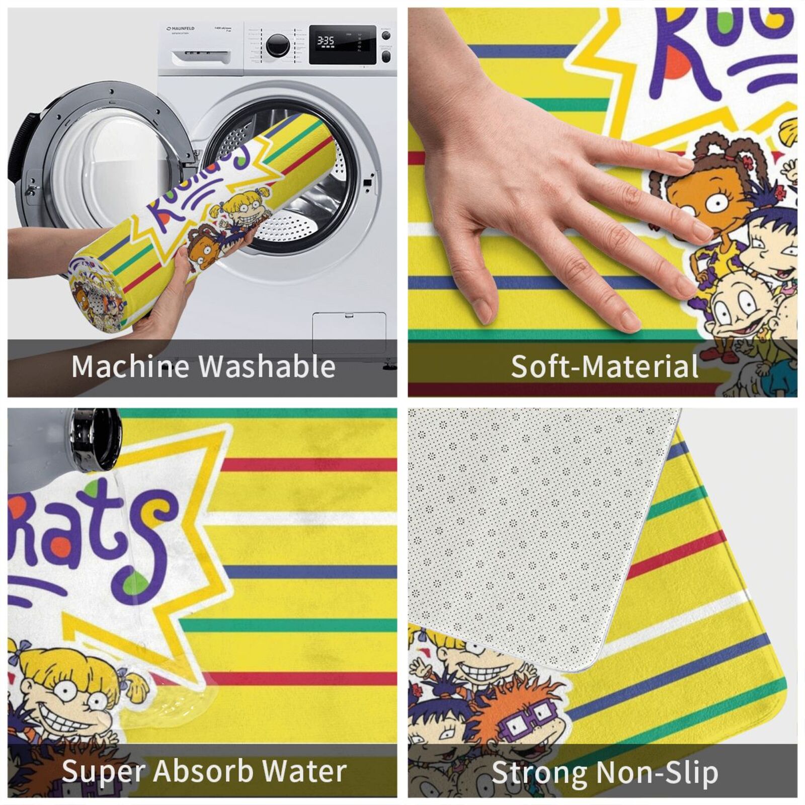 90s Tv Show Carpet Mat Rug Cus - Kids Outdoor Floor Cushions reseña y precio