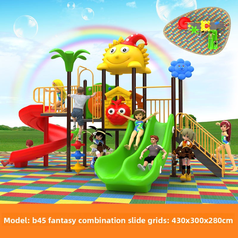 Toy Playground with Swing and  - Kids Outdoor Swing And Slide reseña y precio