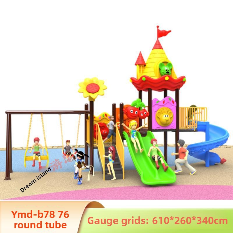 Toy Playground with Swing and  - Kids Outdoor Swing And Slide reseña y precio