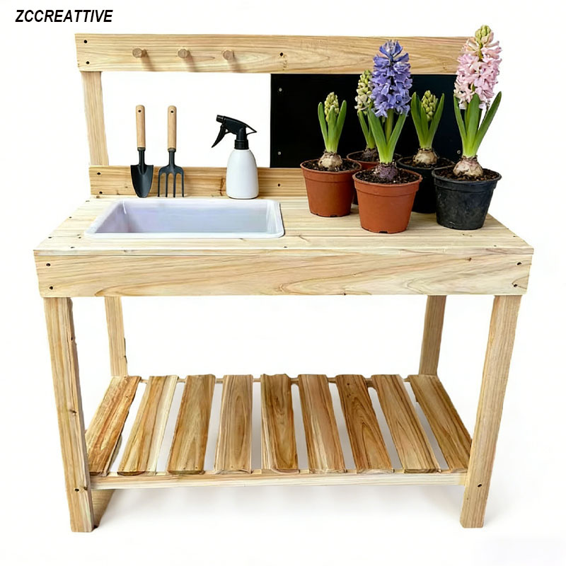 ZCCREATTIVE Children Wooden Po - Kids Outdoor Seating reseña y precio