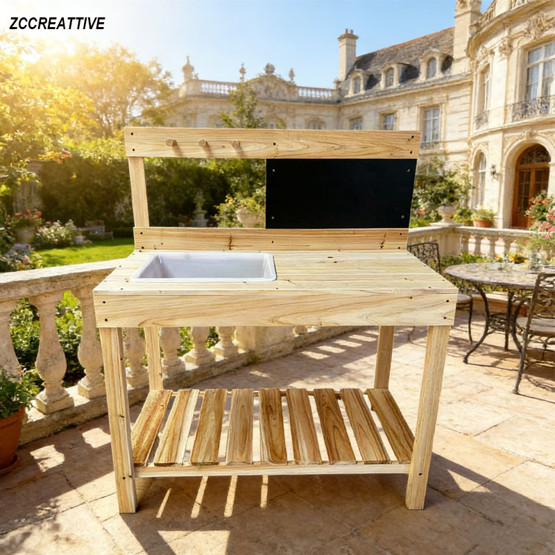 ZCCREATTIVE Children Wooden Po - Kids Outdoor Seating reseña y precio