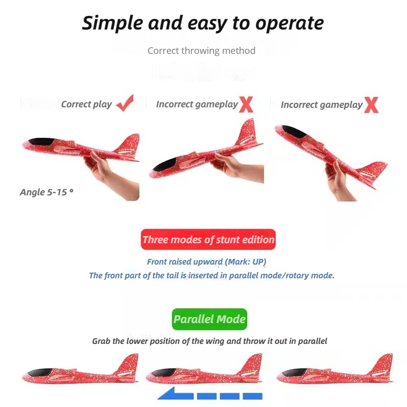 48cm Large Foam Airplane Child - Kids Outdoor Activity Toys reseña y precio