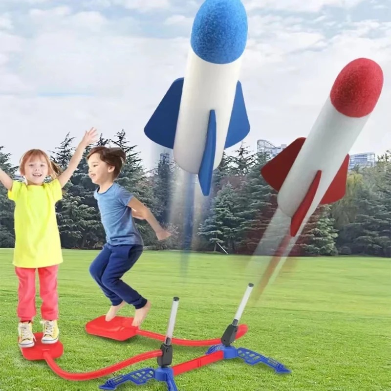 Air Rocket Foot Pump Launcher  - Kids Outdoor Jumpsuit reseña y precio
