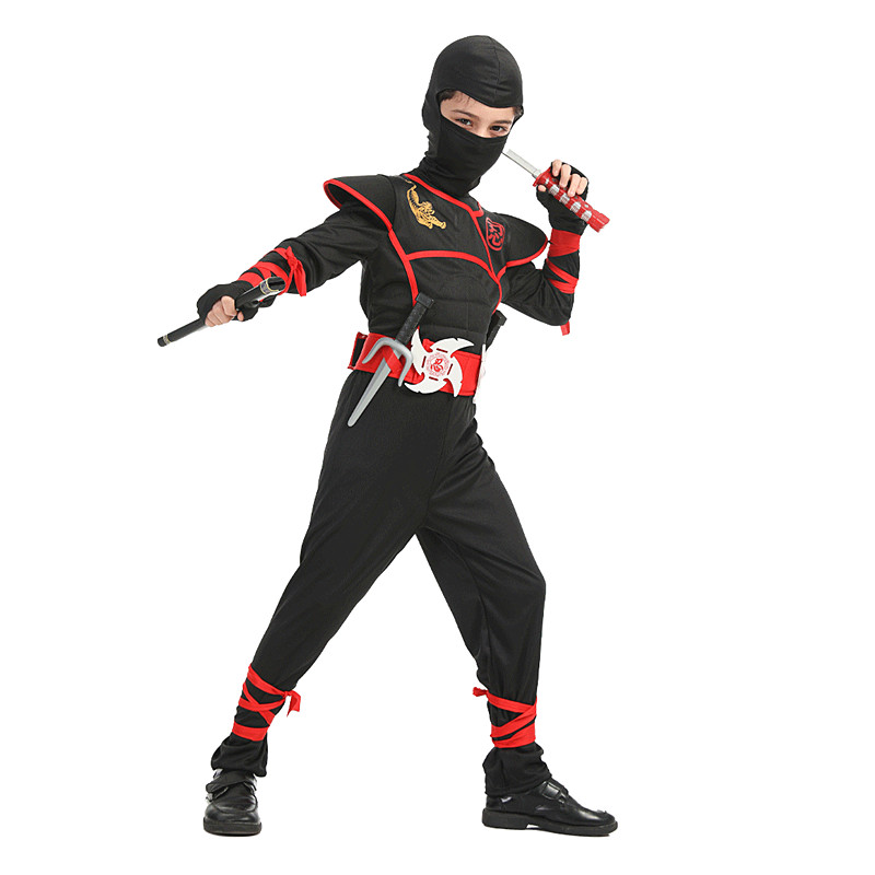 Boys Ninja Deluxe Costume for  - Kids Outdoor Ninja Warrior Course reseña y precio