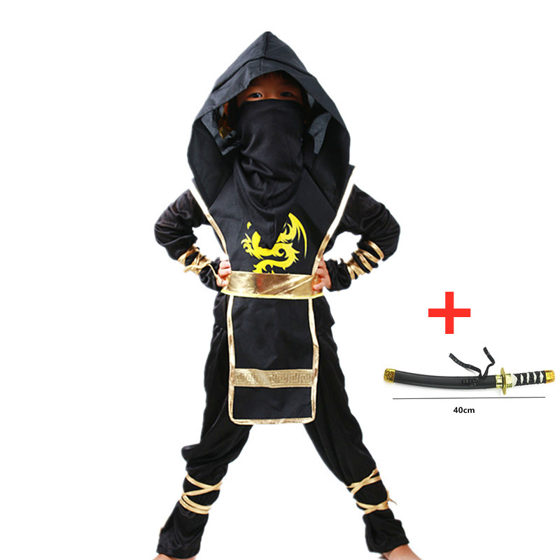 Boys Ninja Deluxe Costume for  - Kids Outdoor Ninja Warrior Course reseña y precio