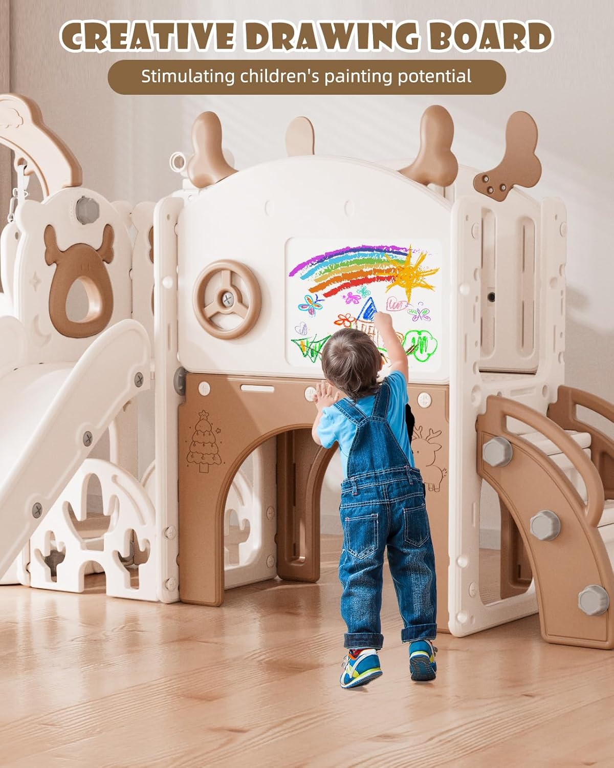 13-in-1 Toddler Slide and Swin - Kids Outdoor Swing And Slide reseña y precio