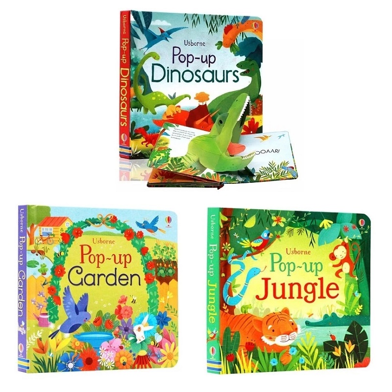 Usborne Pop Up Dinosaurs/Jungl - Kids Outdoor Tools reseña y precio