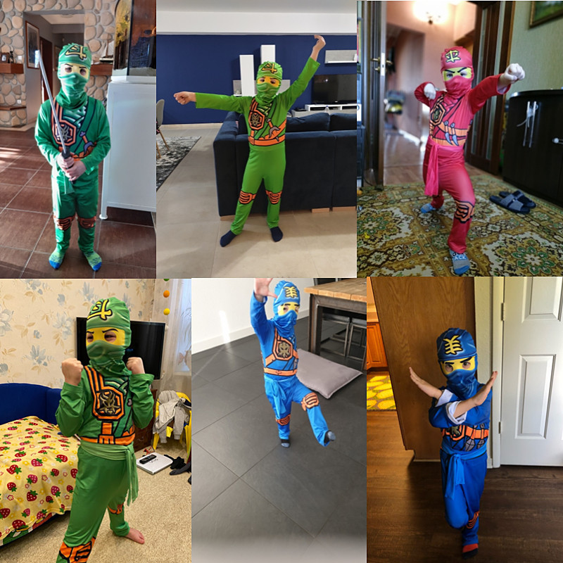 Kids Ninja Costume, Deluxe Sam - Kids Outdoor Ninja Warrior Course reseña y precio