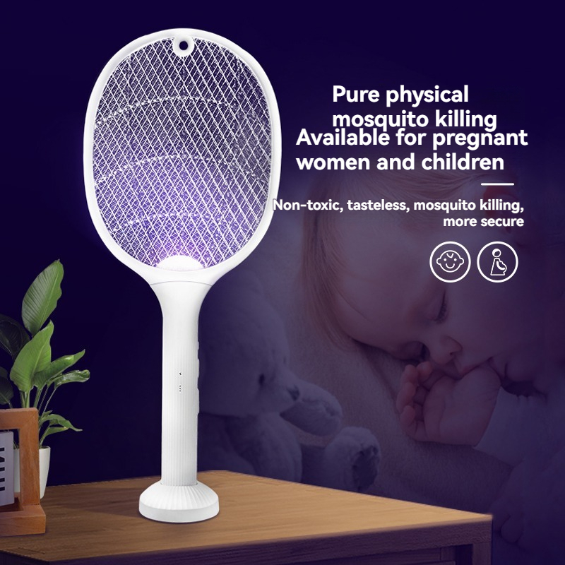 2-in-1 Smart Bug Zapper Racket - Bug Catching Kit reseña y precio