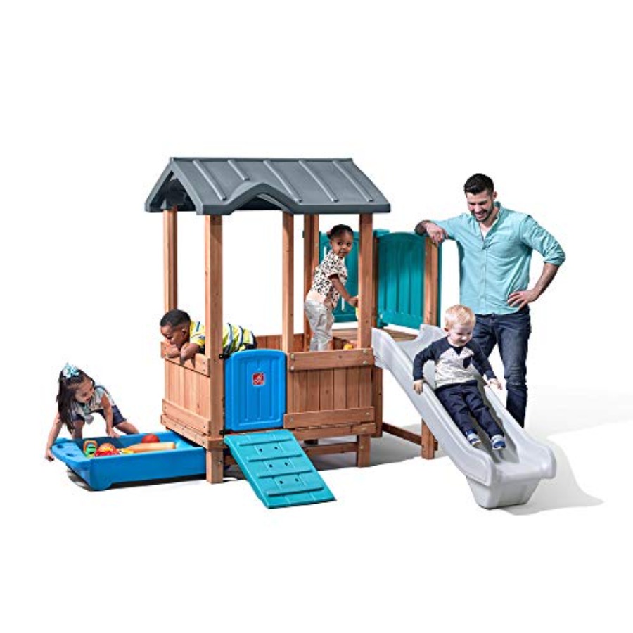Woodland Adventure Playhouse & - Kids Outdoor Playground reseña y precio