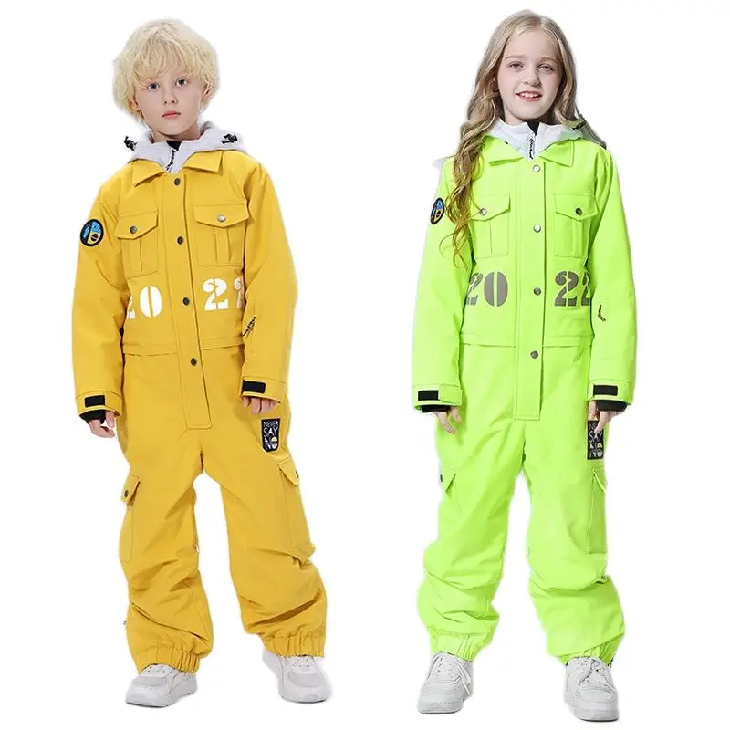 2024 Winter Kids Ski Jumpsuit  - Kids Outdoor Jumpsuit reseña y precio