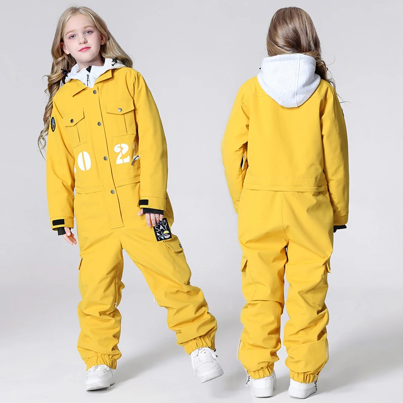 2024 Winter Kids Ski Jumpsuit  - Kids Outdoor Jumpsuit reseña y precio