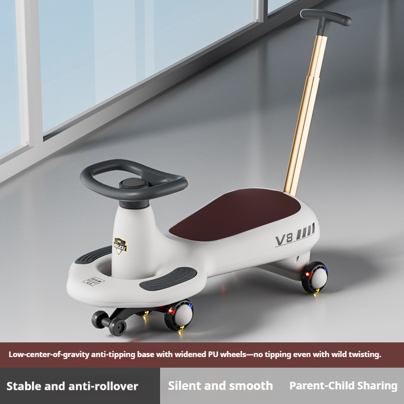 OULEXI V8 Kids Swing Car 1-6 Y - Kids Outdoor Ride On reseña y precio